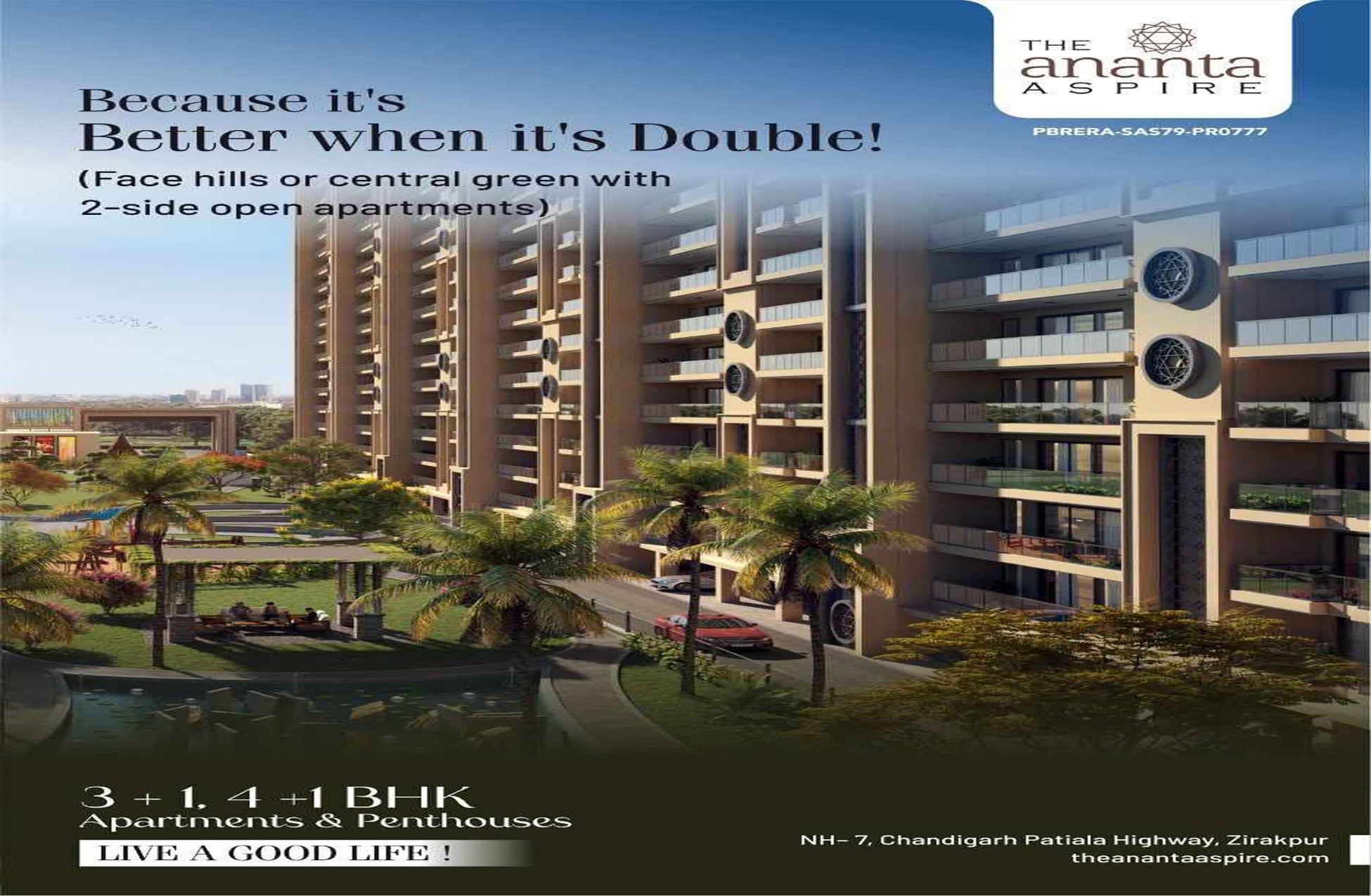 ananta aspire zirakpur for sale